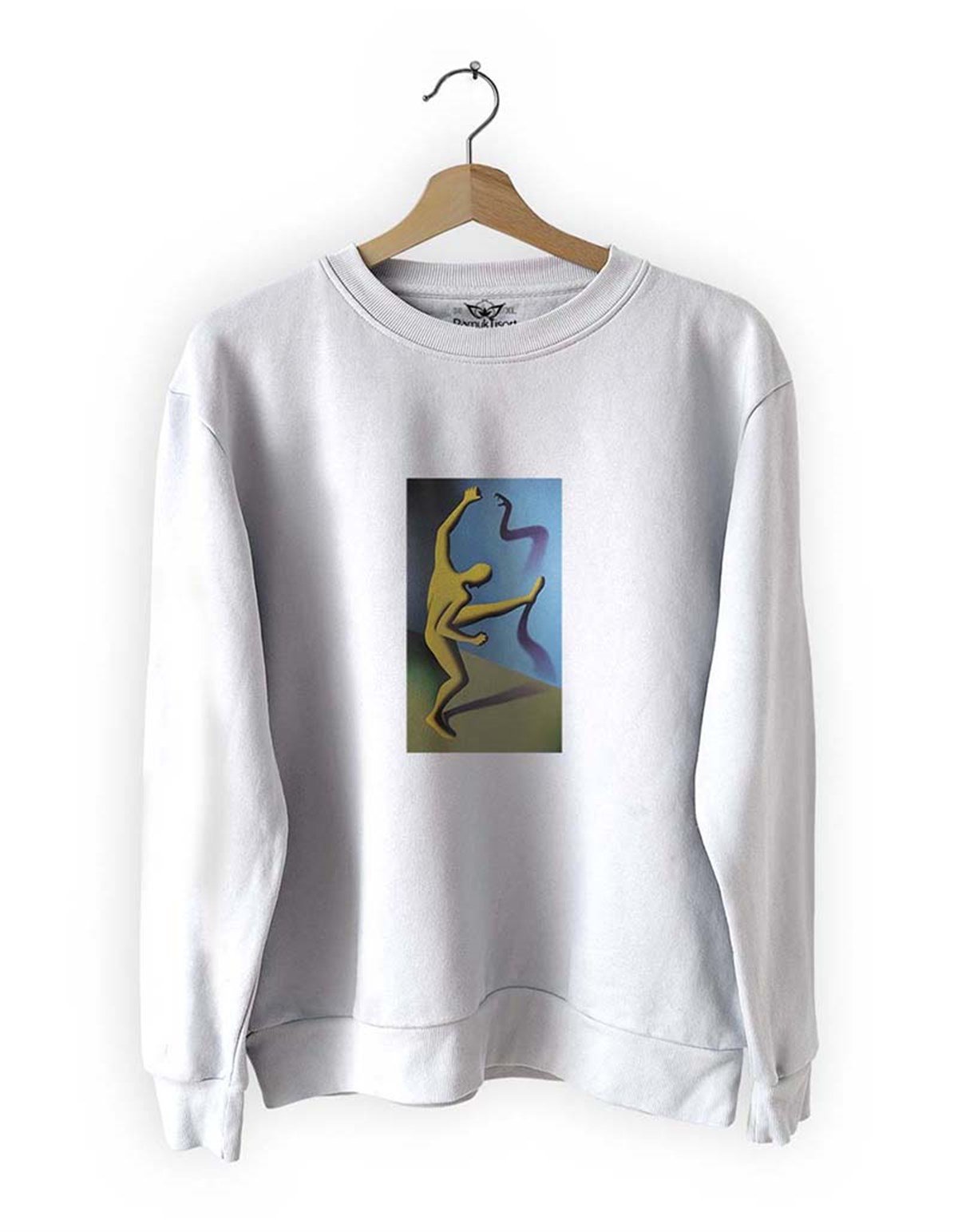 Gölgeler Ne Anlatır Basklı Slim Fit Pamuk Sweatshirt