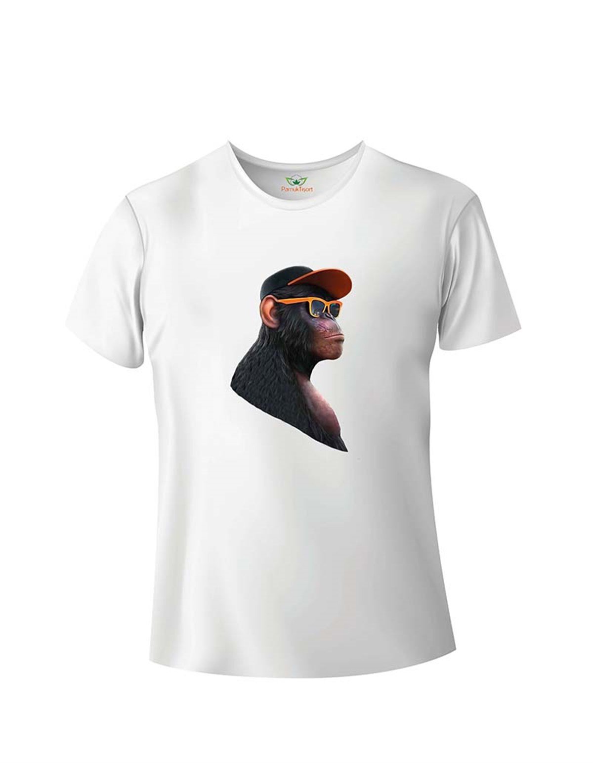 Görmedim Baskılı Baskılı Slim Fit Bisiklet Yaka T-shirt