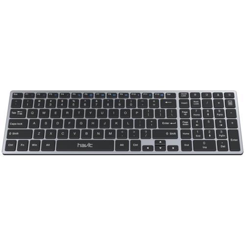 Havit KB263BT Kablosuz Bluetooth Klavye Uzay Grisi Teknobutik.com'da