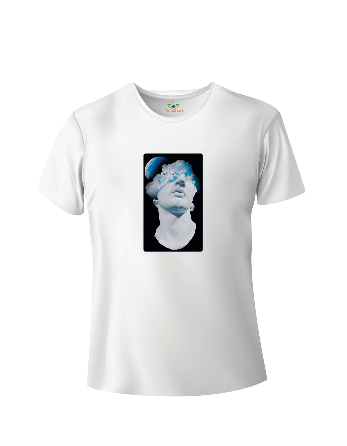 Heykel Baskılı Basic Tshirt