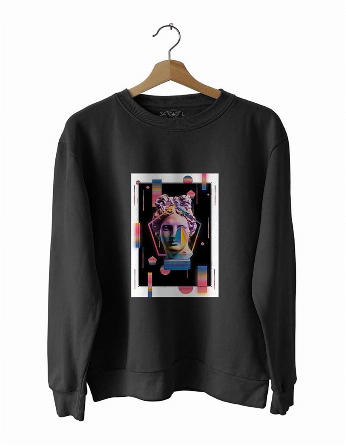 Heykel Basklı Slim Fit Pamuk Sweatshirt