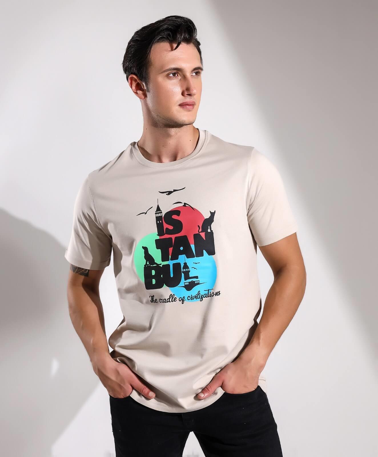 İstanbul The Cradle Of Civilization Baskılı Regular T-shirt Teknobutik.com'da