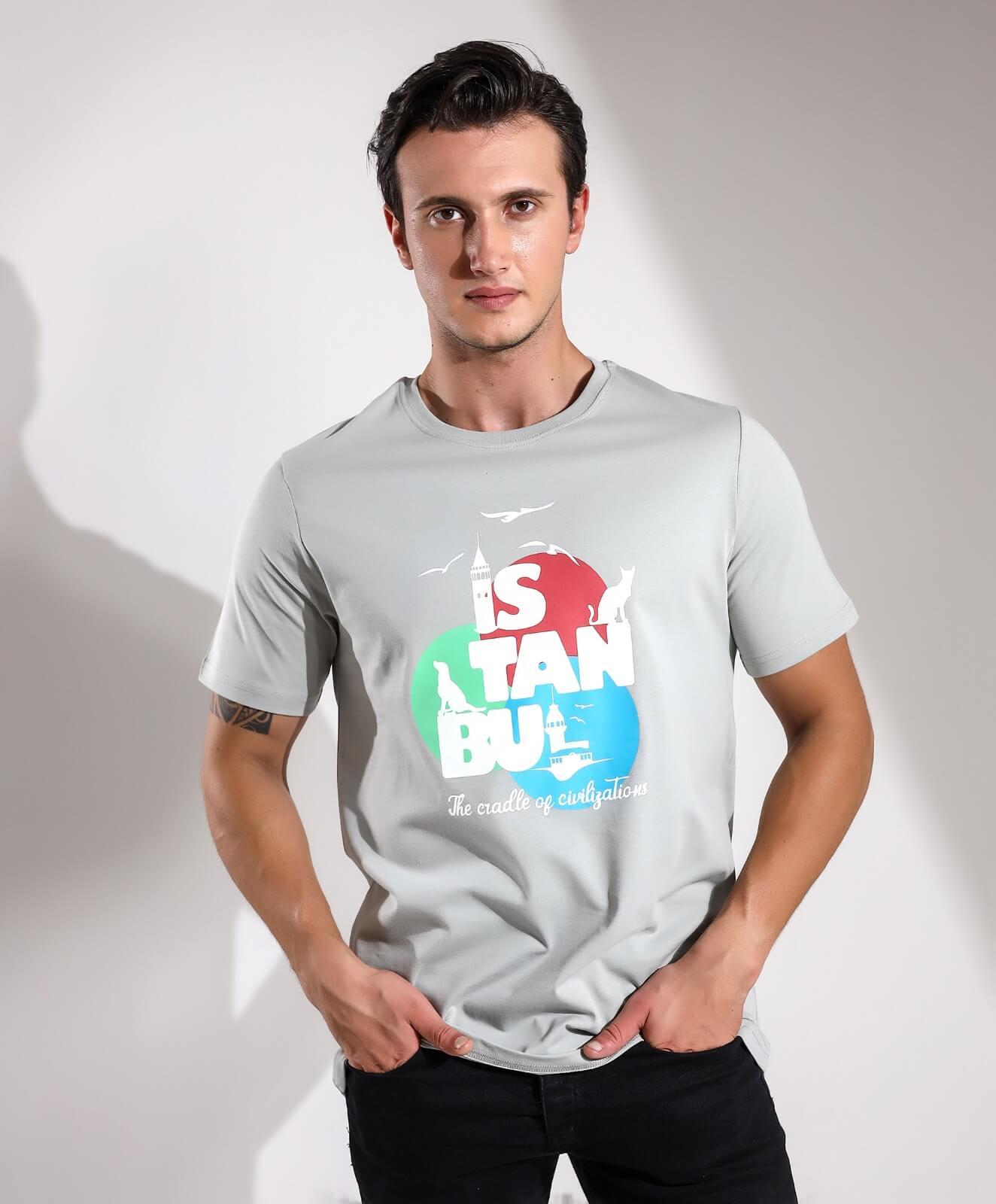 İstanbul The Cradle Of Civilization Baskılı Regular T-shirt Teknobutik.com'da