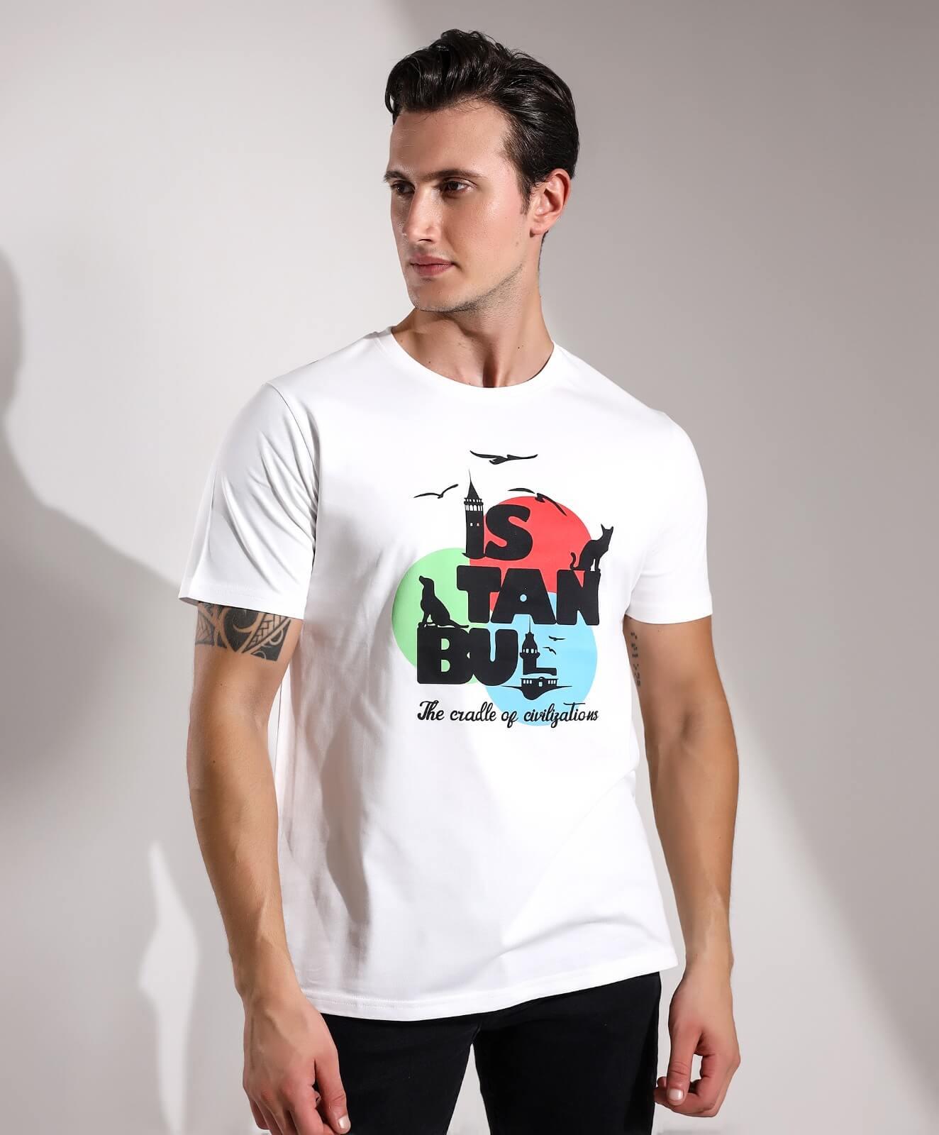 İstanbul The Cradle Of Civilization Baskılı Regular T-shirt Teknobutik.com'da