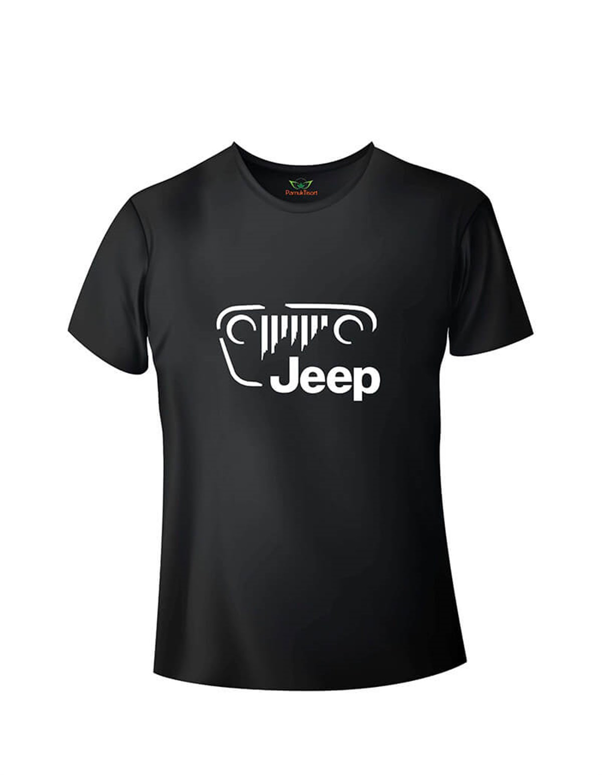 Jeep2 Tasarımlı Baskılı Slim Fit Bisiklet Yaka T-shirt
