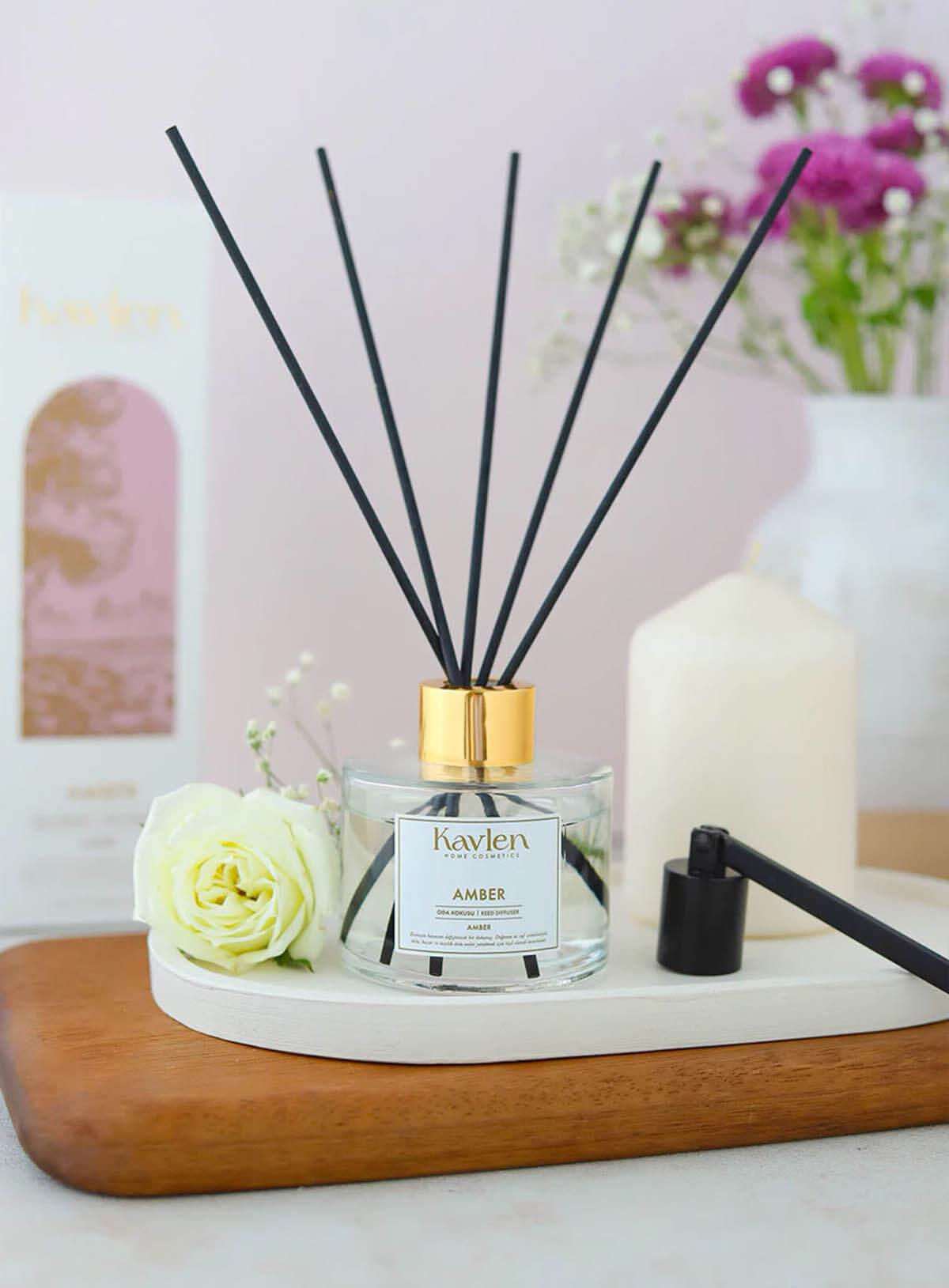 Kavlen Amber Çubuklu Oda Kokusu 120ml Teknobutik.com'da