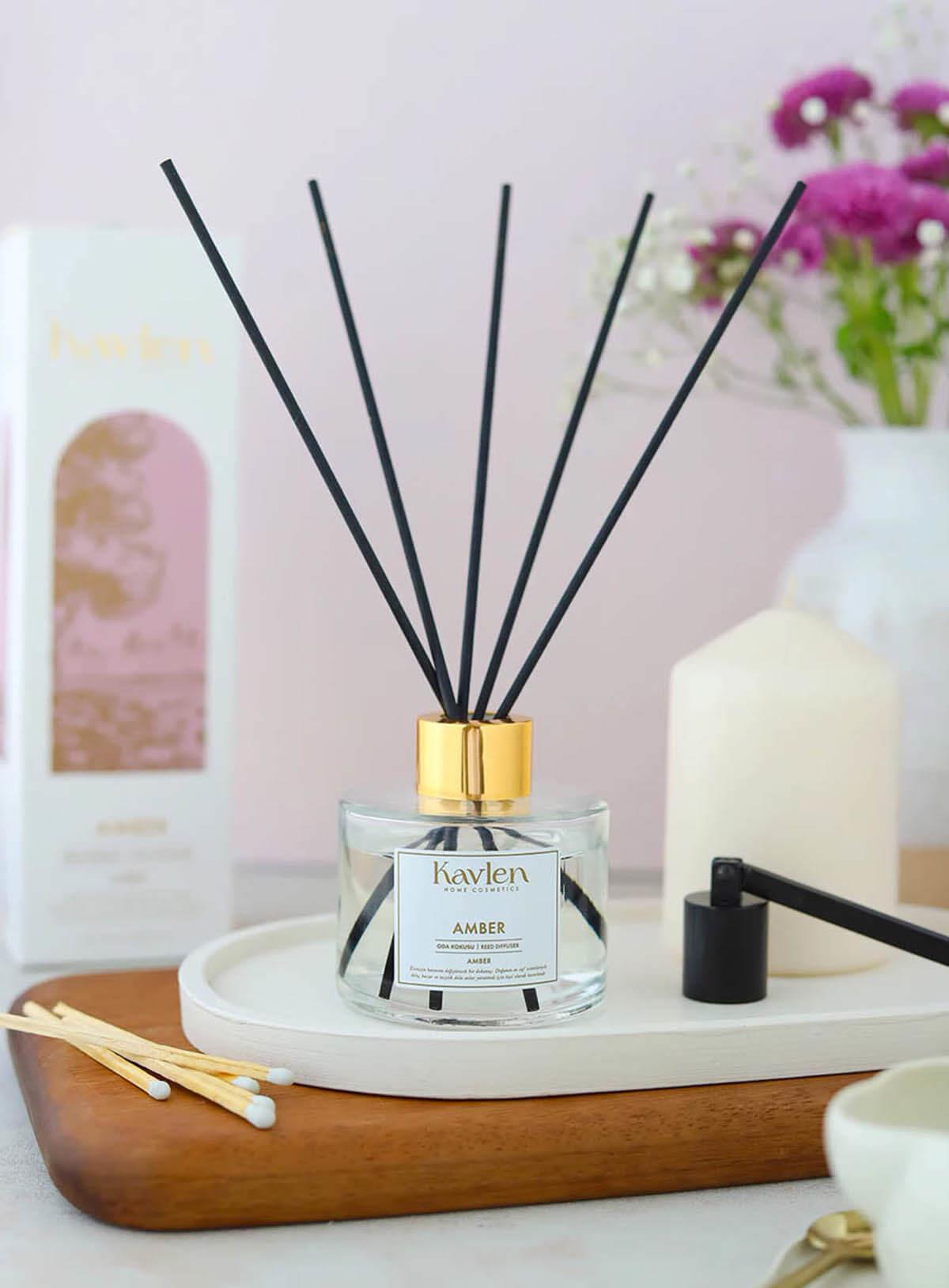 Kavlen Amber Çubuklu Oda Kokusu 120ml Teknobutik.com'da