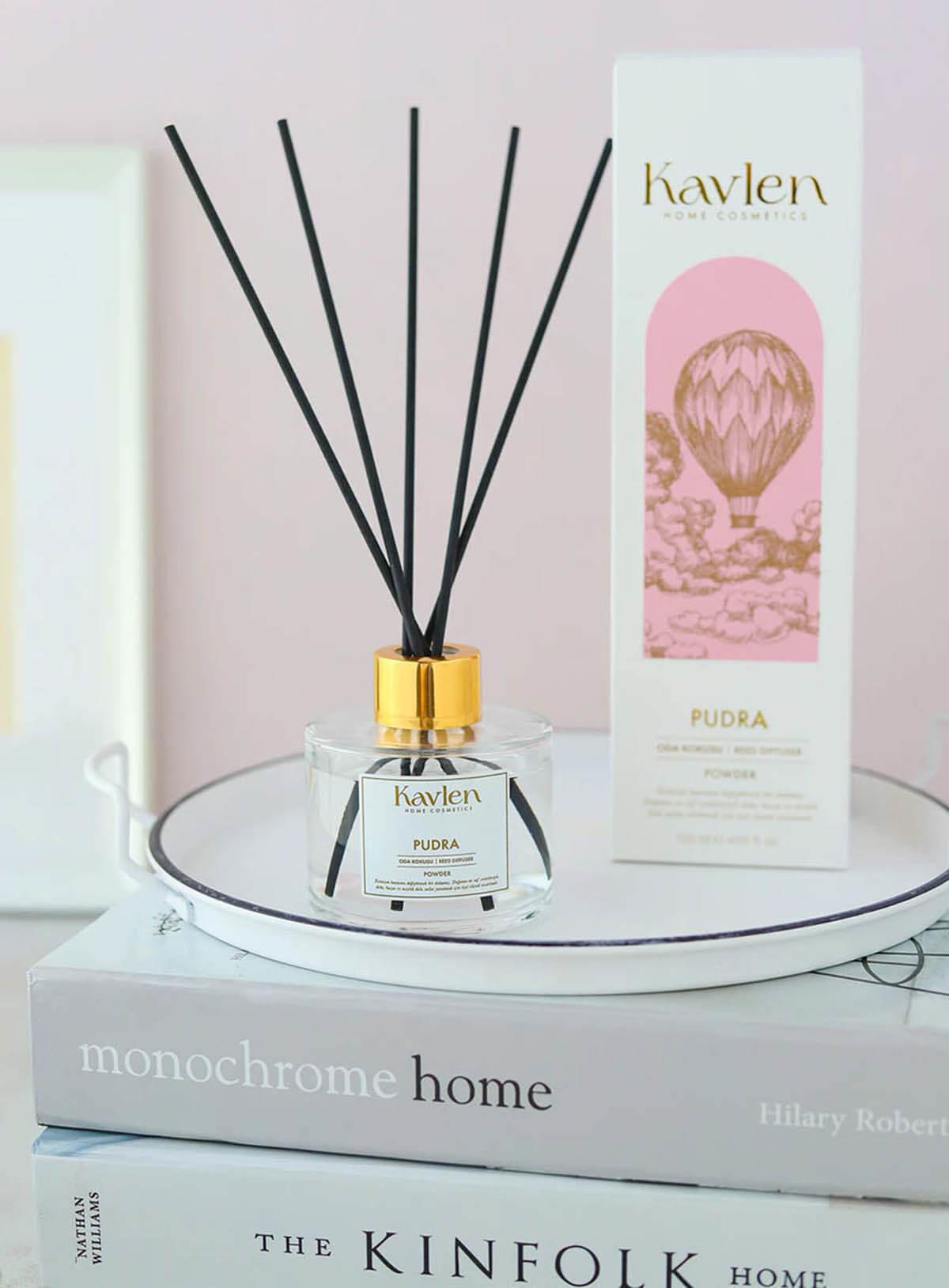 Kavlen Pudra Çubuklu Oda Kokusu 120ml Teknobutik.com'da