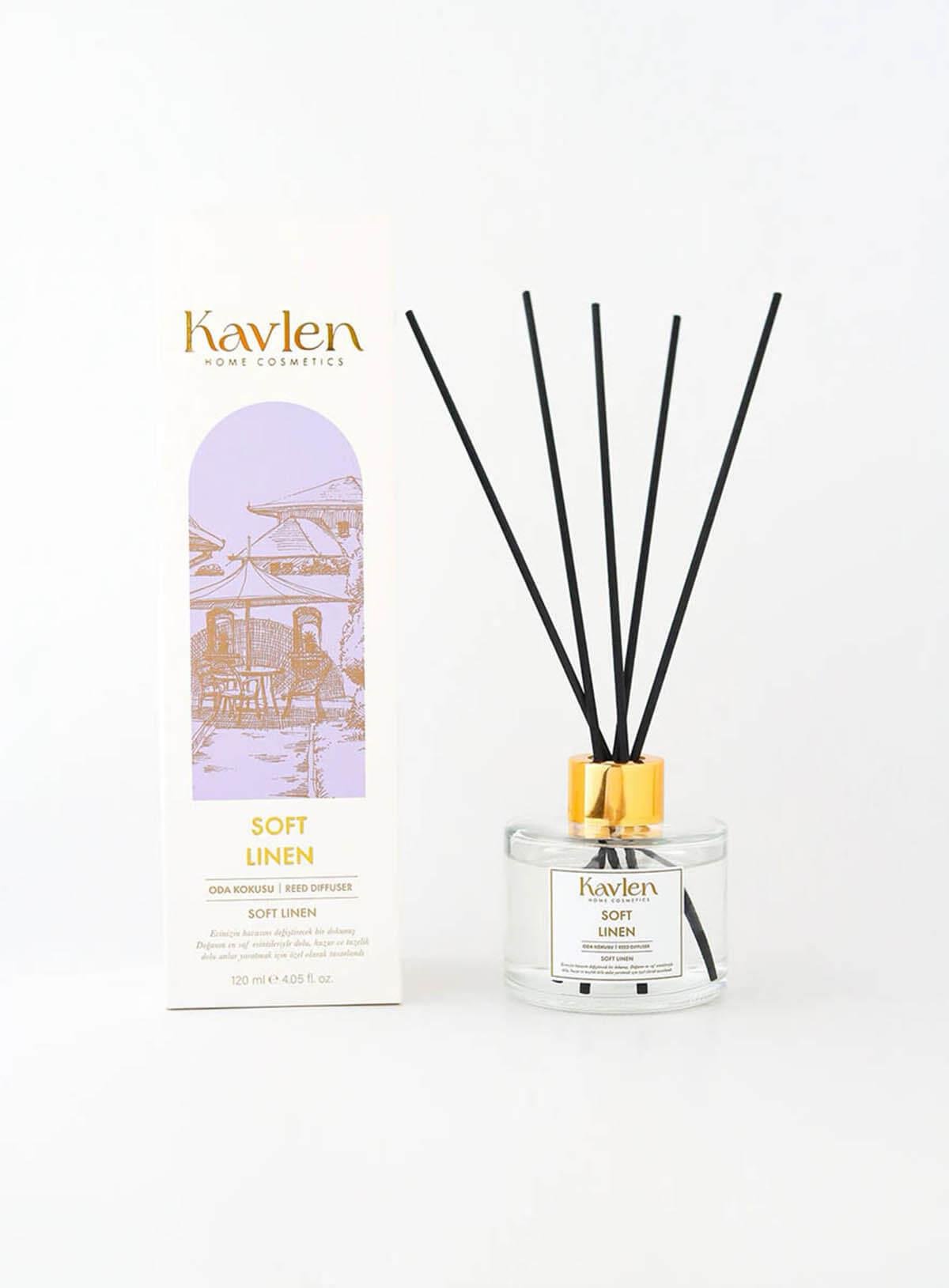 Kavlen Soft Linen Çubuklu Oda Kokusu 120ml Teknobutik.com'da