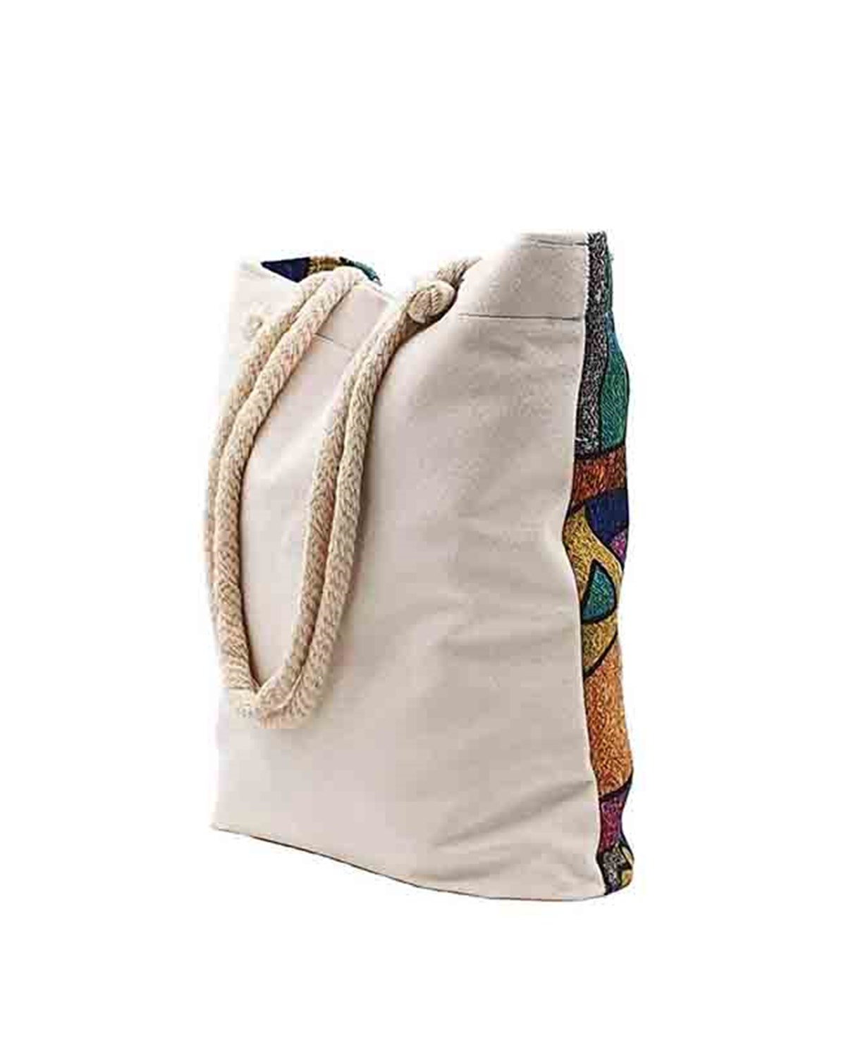 Kedi Desenli Mandala Goblen Dokuma Heybe Çanta