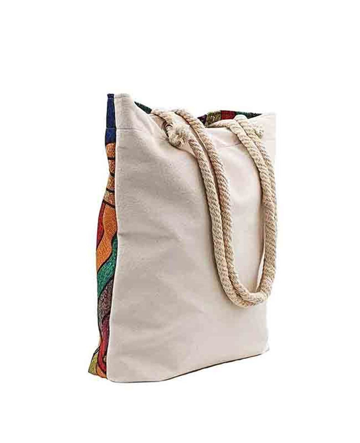 Kedi Desenli Mandala Goblen Dokuma Heybe Çanta