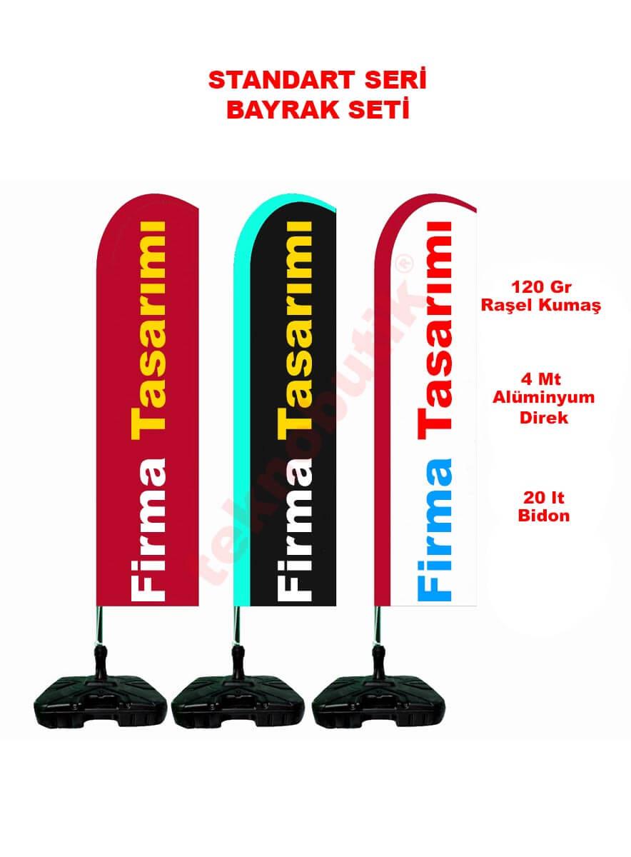 Klasik Yelken Bayrak Baskılı 75cm x 300cm Teknobutik.com'da
