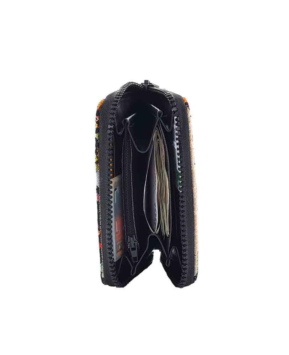 Klim Motifli Çok Amaçlı Dokuma Para Cüzdanı