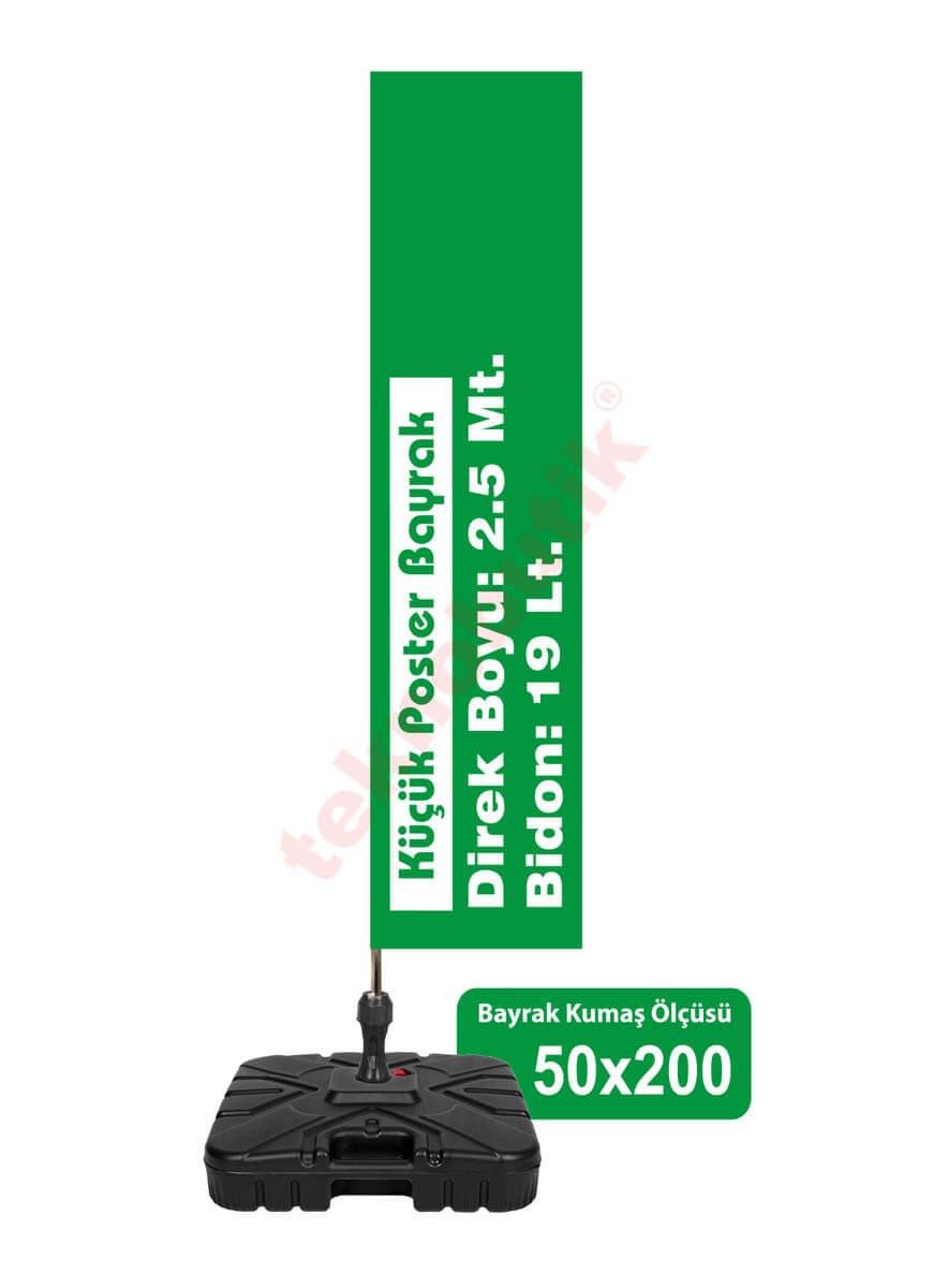 Küçük Poster Bayrak 50x200 Teknobutik.com'da