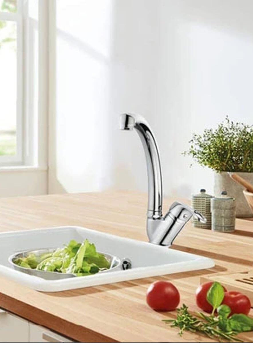 Kuğu Klasik Mix Evye Musluk Bataryası Teknobutik.com'da