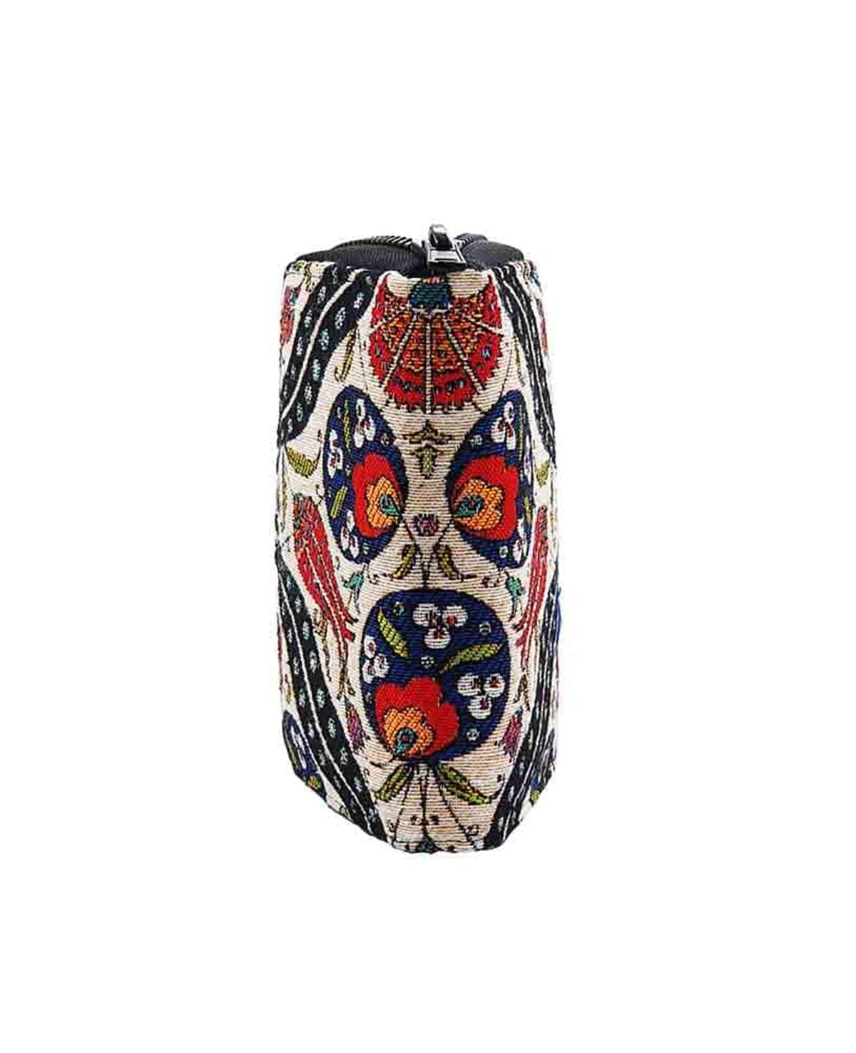 Lale Motifli Dokuma Çok fonksiyonlu El Cüzdanı