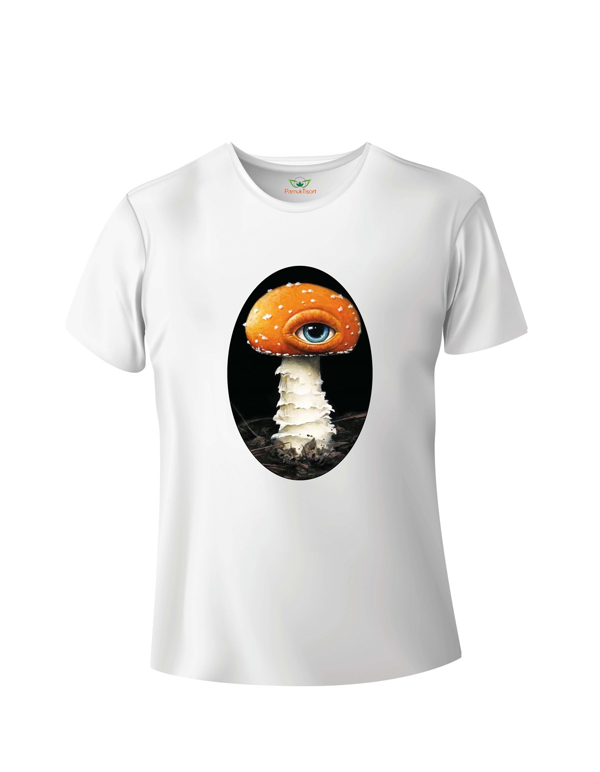 Mantar Baskılı Basic Tshirt