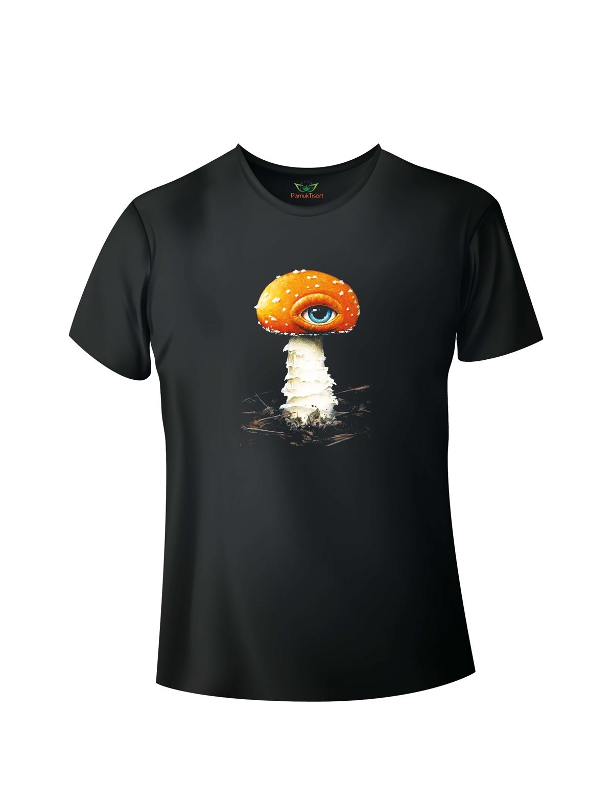 Mantar Baskılı Basic Tshirt