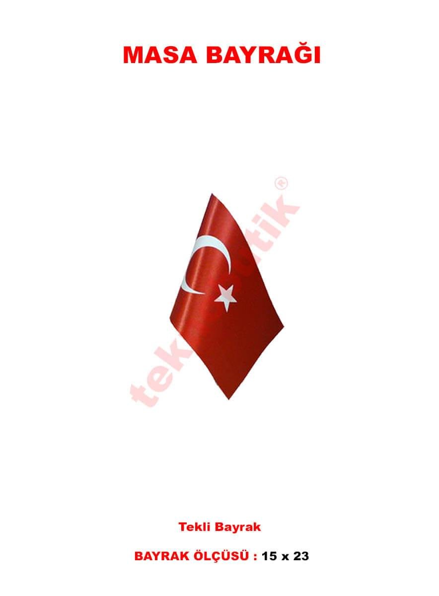 Masa Bayrağı Tekli Takım Özel Baskılı veya Ulus Bayraklı Teknobutik.com'da