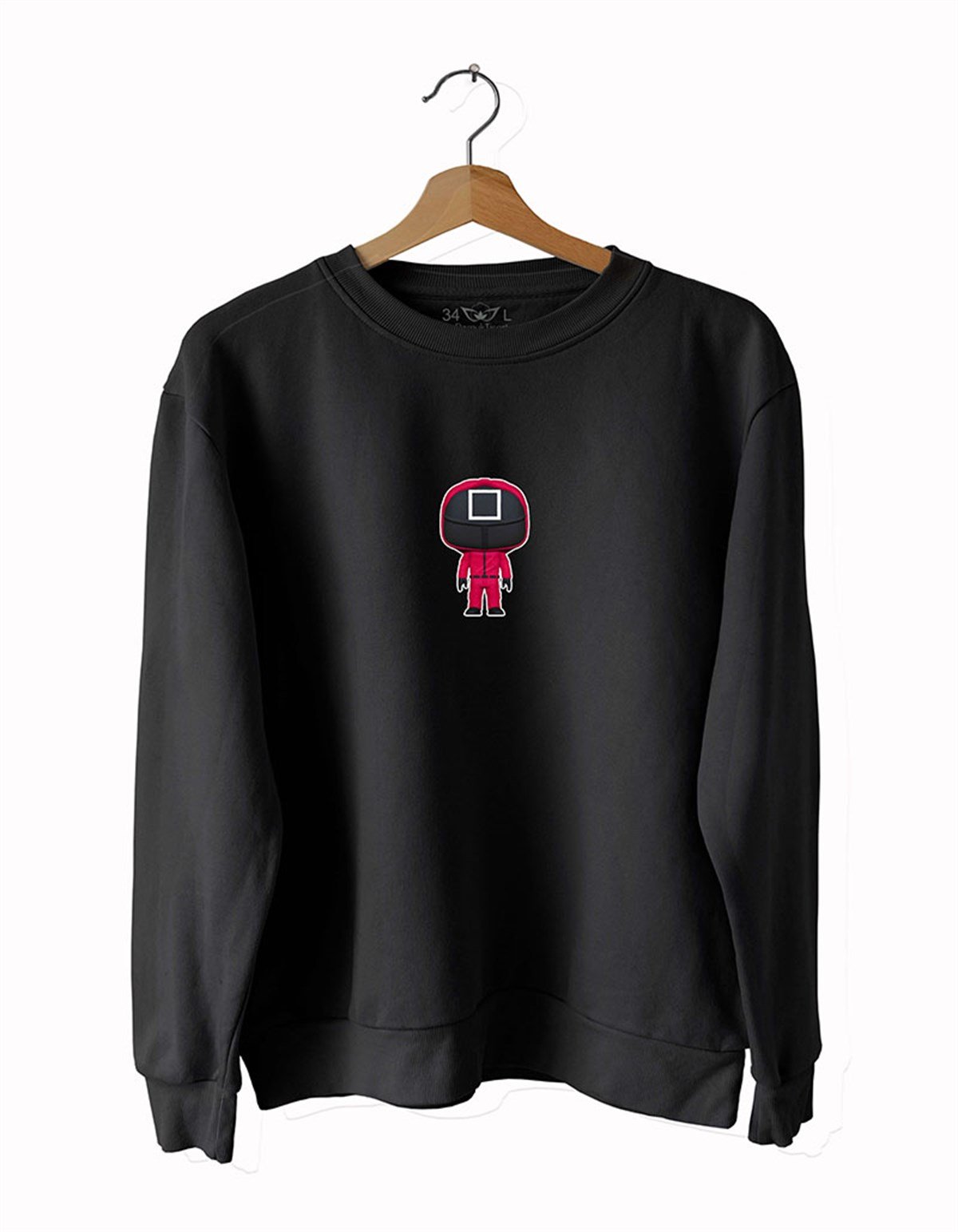 Maskot Asker KareS-Quid-G-ame-  Basklı Slim Fit Pamuk Sweatshirt