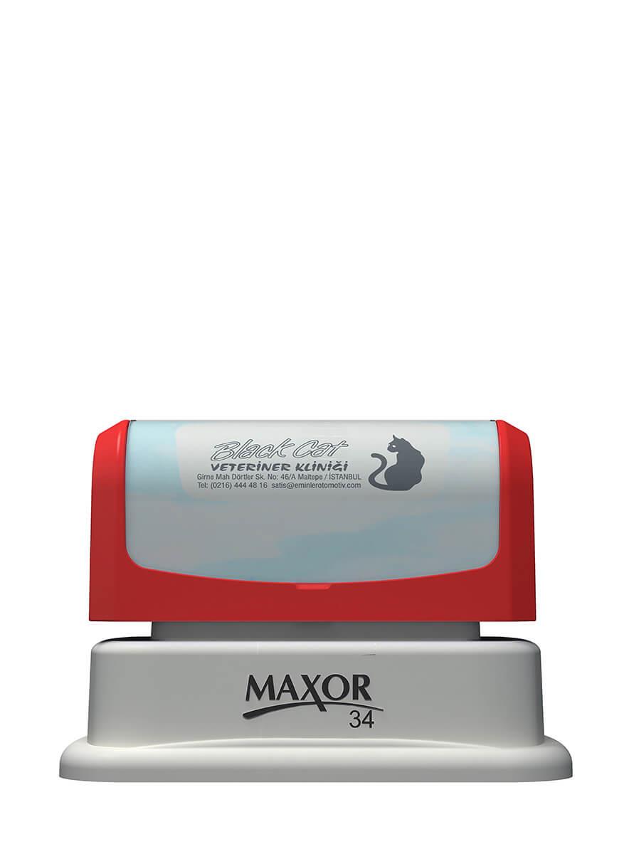Maxor K-34 22x55 Flash Sistem Kendinden Mürekkepli Kaşe Teknobutik.com'da