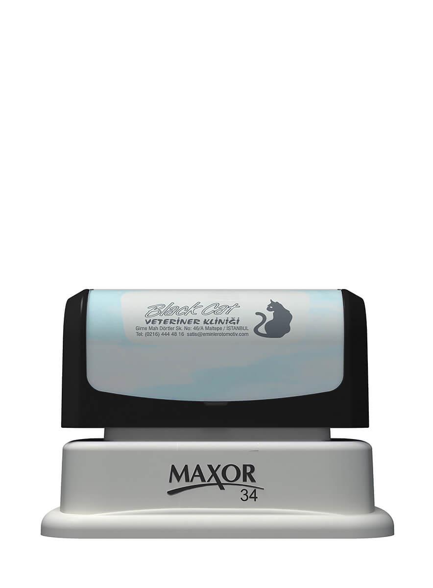 Maxor K-34 22x55 Flash Sistem Kendinden Mürekkepli Kaşe Teknobutik.com'da