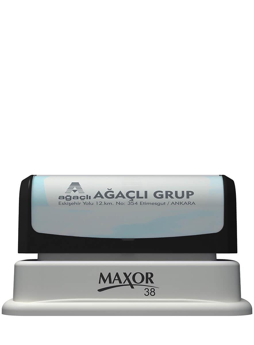 Maxor K-38 22x78 Flash Sistem Kendinden Mürekkepli Kaşe Teknobutik.com'da