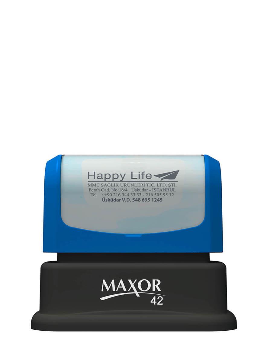 Maxor K-42 28x43 Flash Sistem Kendinden Mürekkepli Kaşe Teknobutik.com'da