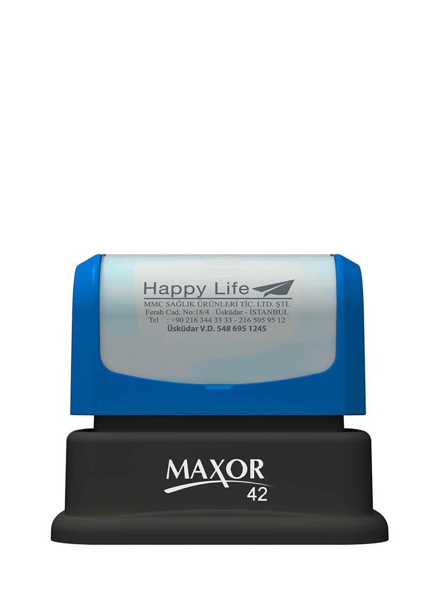 Maxor K-42 28x43 Flash Sistem Kendinden Mürekkepli Kaşe Teknobutik.com'da