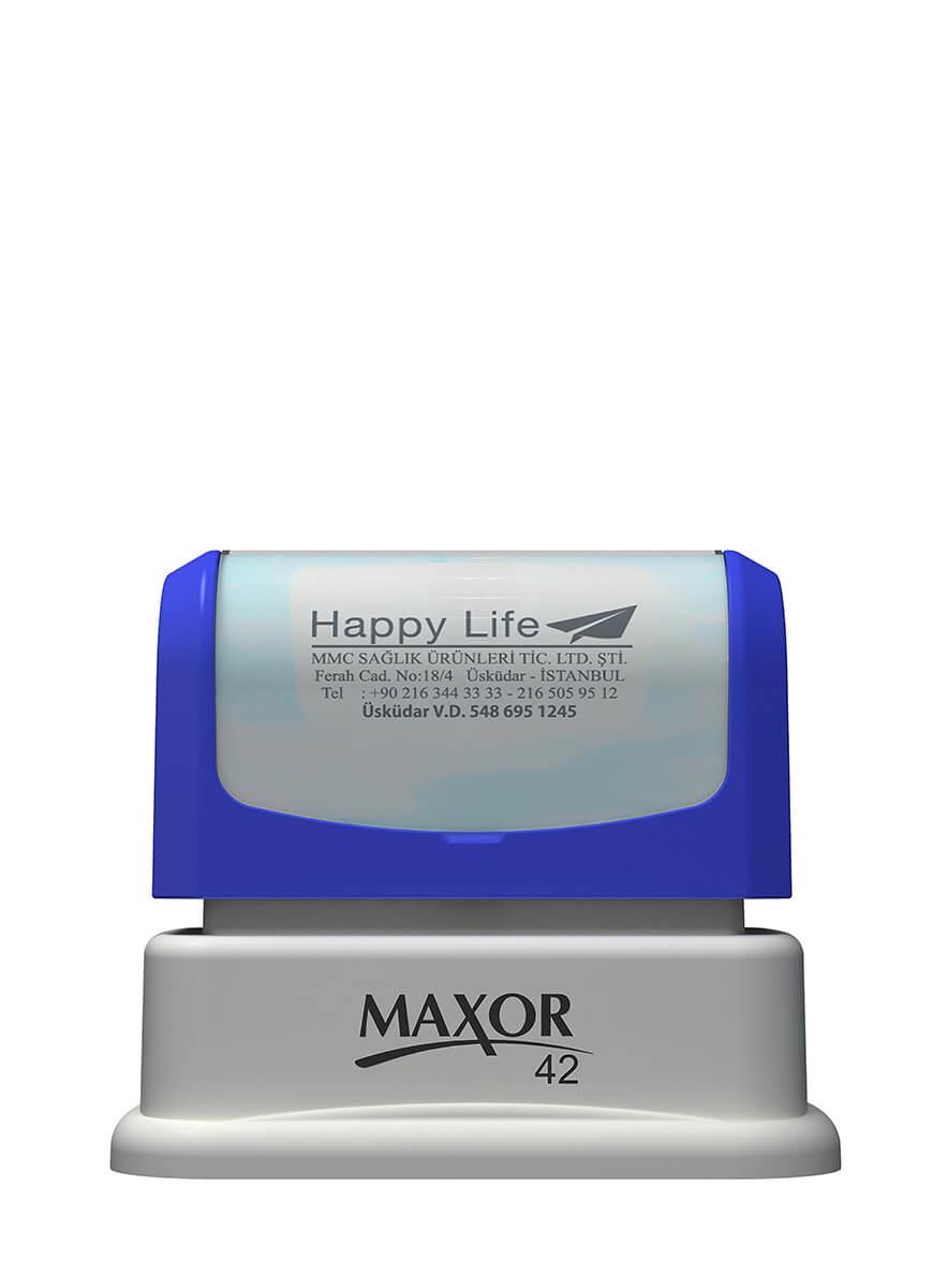 Maxor K-42 28x43 Flash Sistem Kendinden Mürekkepli Kaşe Teknobutik.com'da