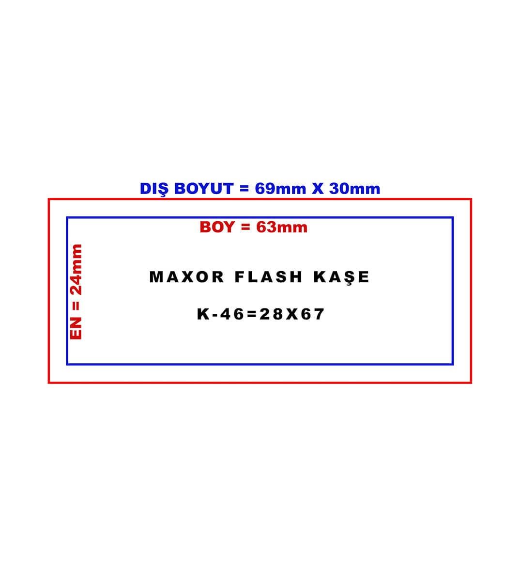 Maxor K-46 28x67 Kendinden Mürekkepli Kaşe Teknobutik.com'da