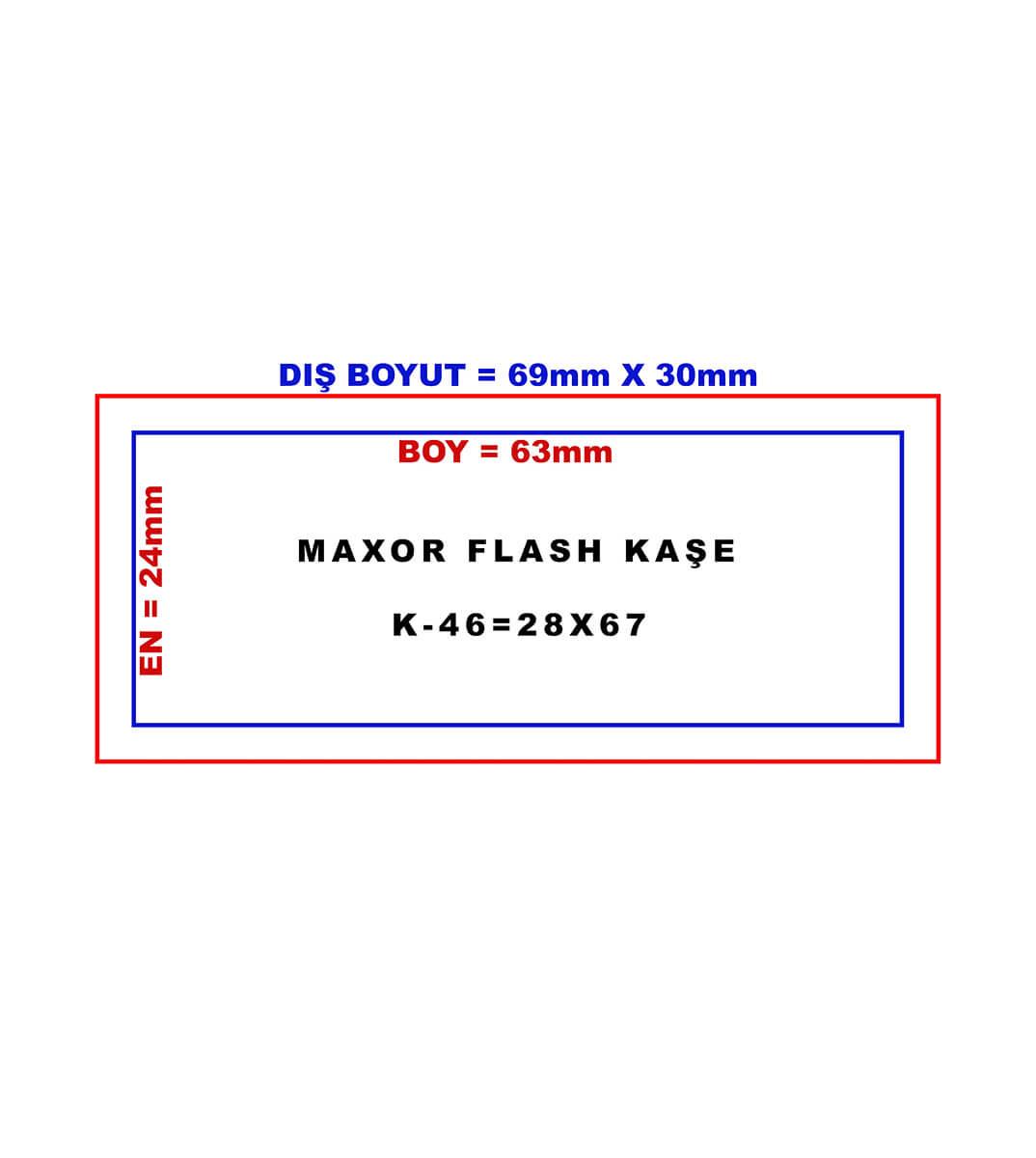 Maxor K-46 28x67 Kendinden Mürekkepli Kaşe Teknobutik.com'da