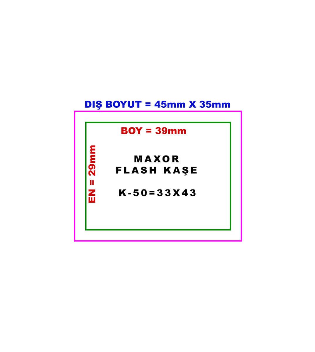 Maxor K-50 33x43 Kendinden Mürekkepli Kaşe Teknobutik.com'da