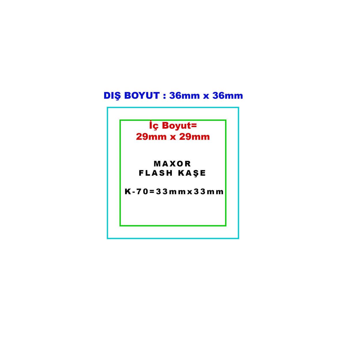 Maxor K-70 33x33 Kendinden Mürekkepli Kaşe Teknobutik.com'da