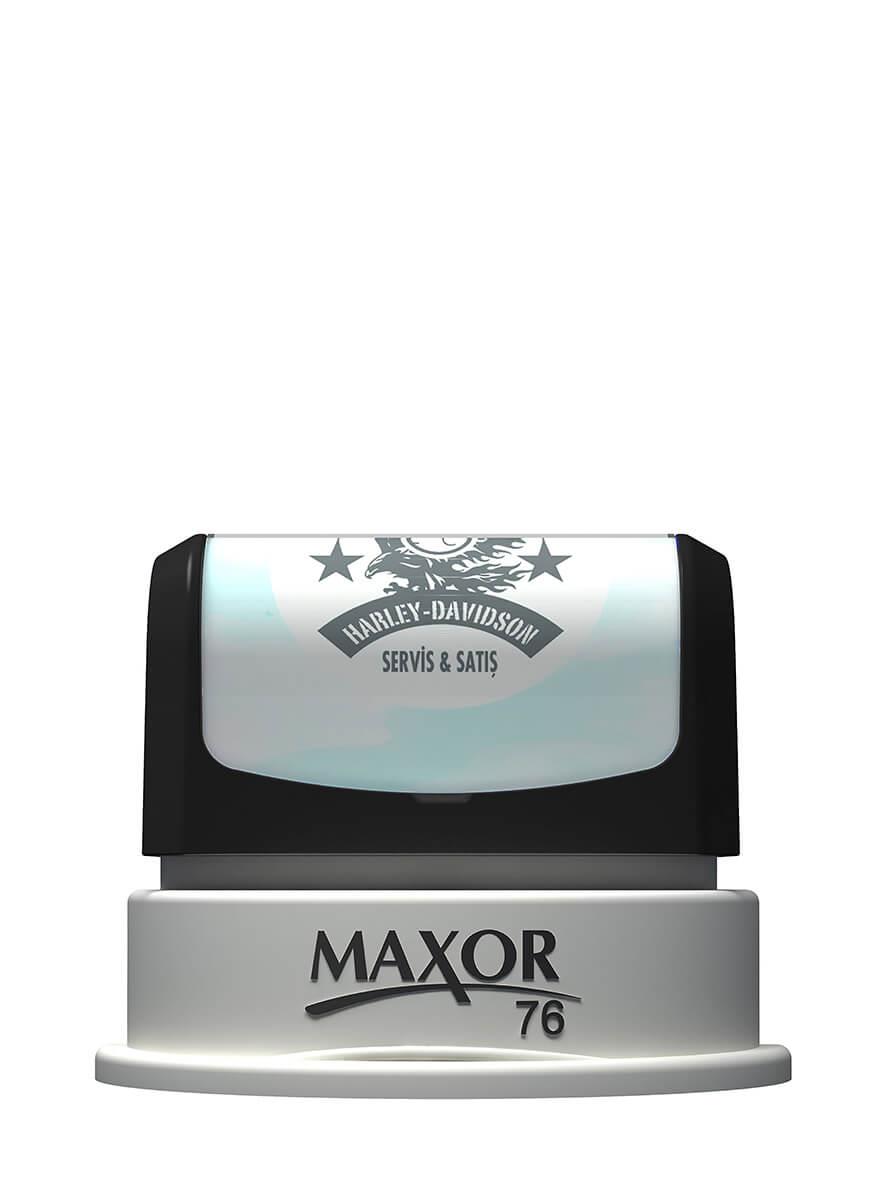 Maxor K-76 Çap 43mm Kendinden Mürekkepli Kaşe Teknobutik.com'da