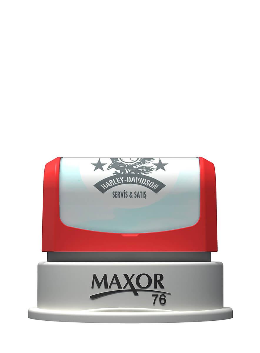 Maxor K-76 Çap 43mm Kendinden Mürekkepli Kaşe Teknobutik.com'da