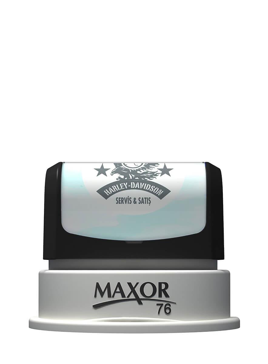 Maxor K-76 Çap 43mm Kendinden Mürekkepli Kaşe Teknobutik.com'da