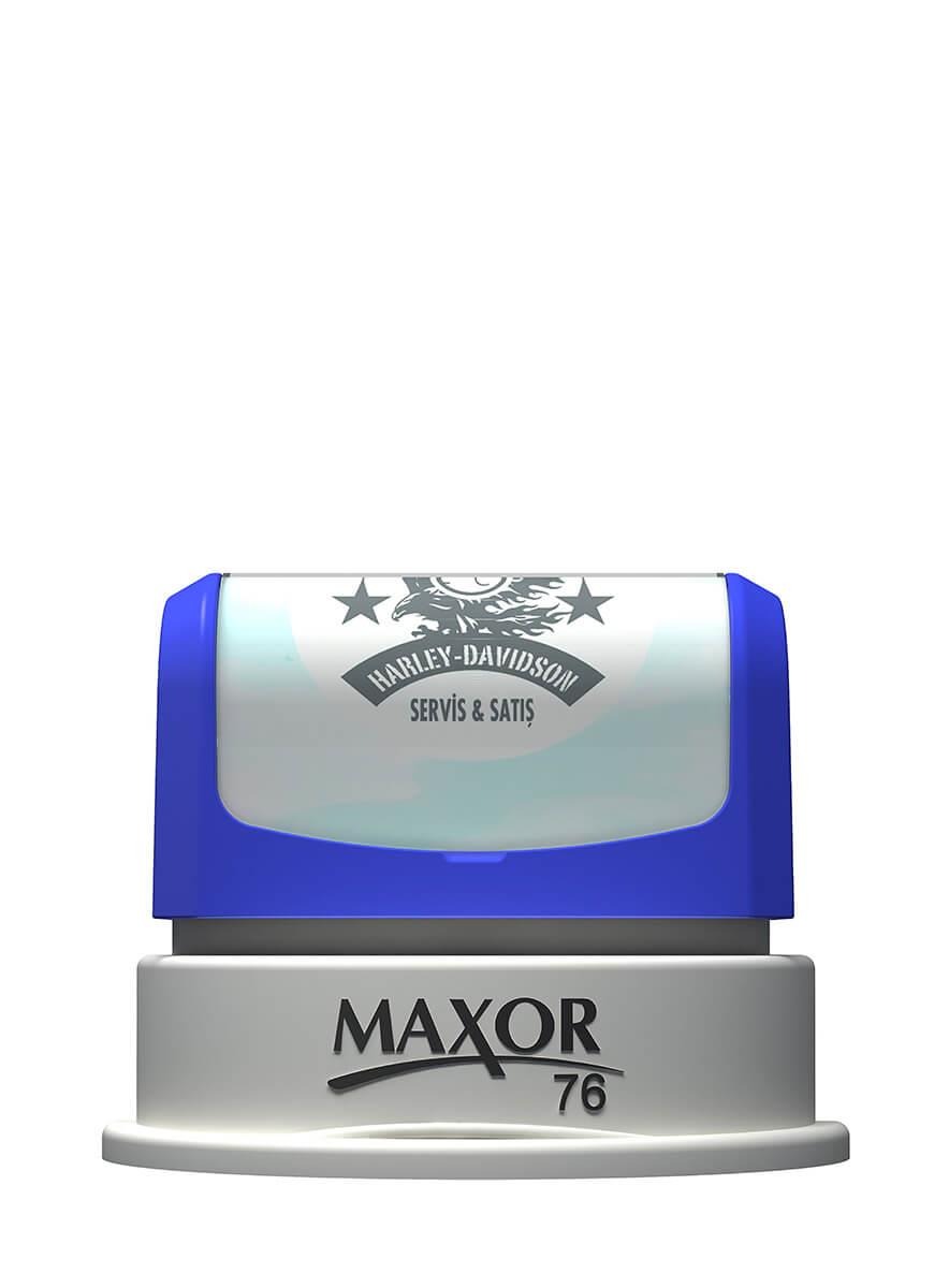 Maxor K-76 Çap 43mm Kendinden Mürekkepli Kaşe Teknobutik.com'da