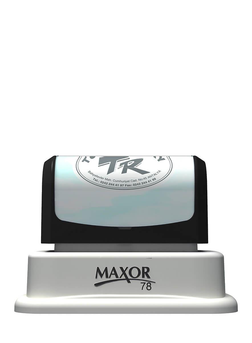 Maxor K-78 Oval 32mmx51 Kendinden Mürekkepli Kaşe Teknobutik.com'da