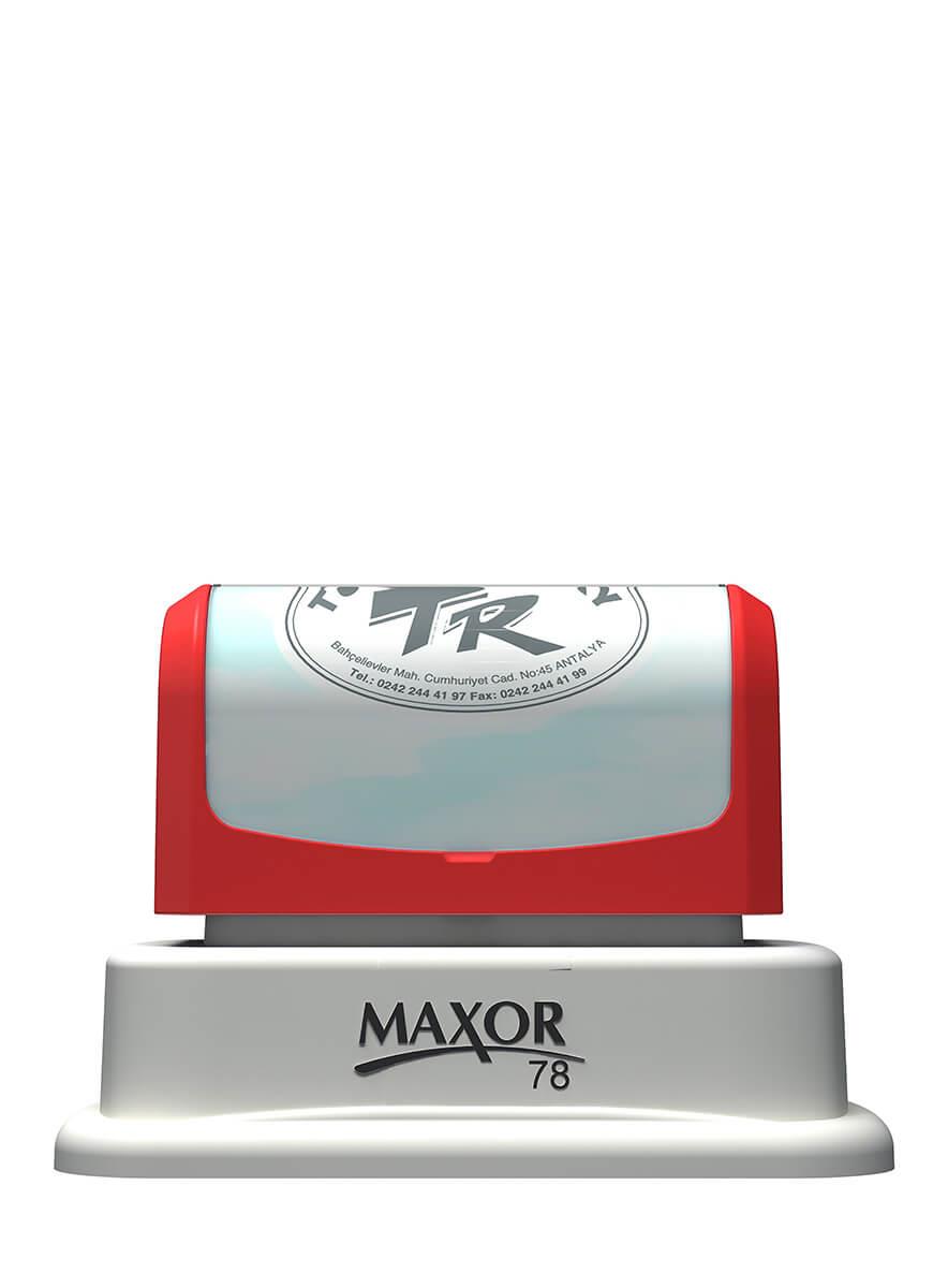 Maxor K-78 Oval 32mmx51 Kendinden Mürekkepli Kaşe Teknobutik.com'da