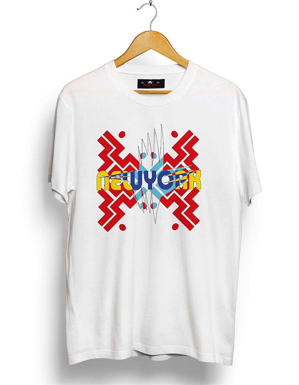 Newyork Baskılı Oversize Bol Kalıp T-shirt