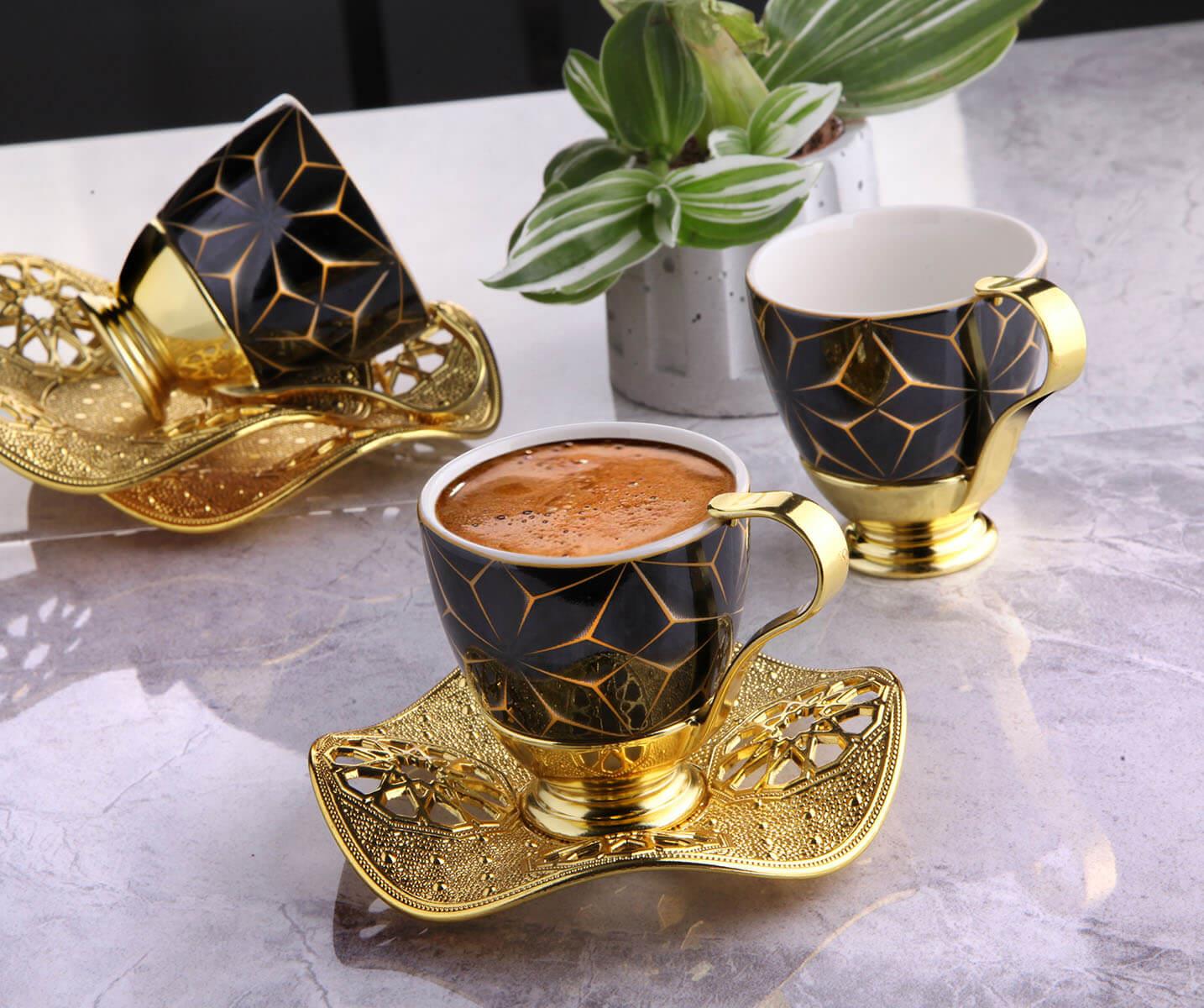 Nisa Galaksi Kahve Seti-Gold Teknobutik.com'da