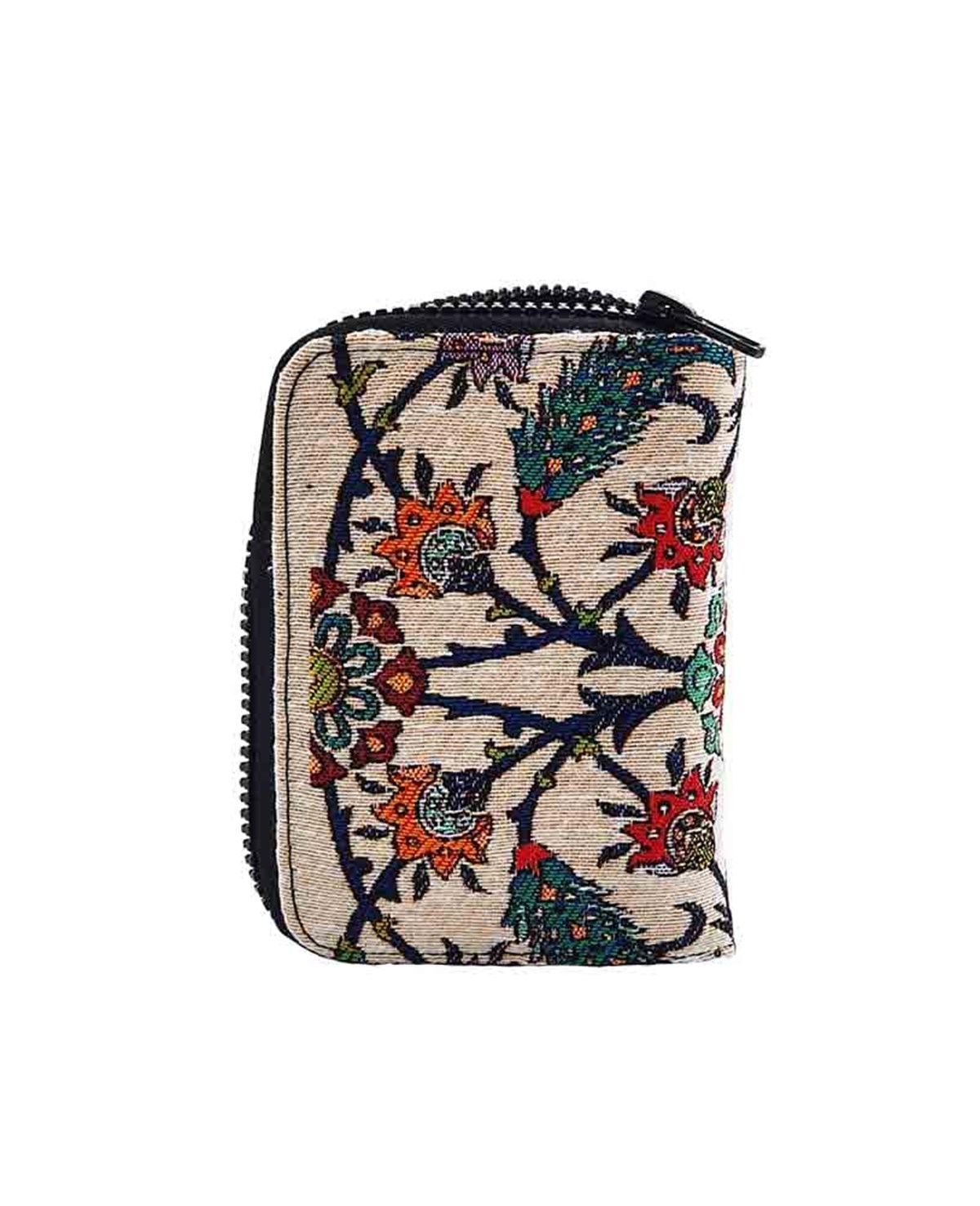 Osmanlı Motifli Çini Desenli Para, Bozuk Para ve Kartlıklı El Cüzdanı