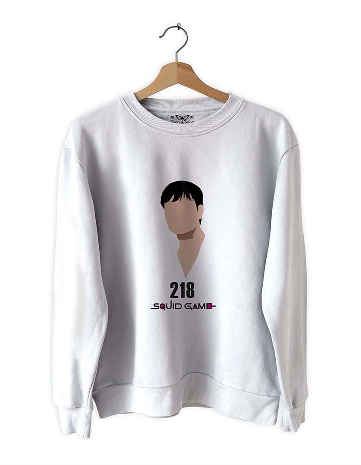 Oyuncu 218 S-Quid- G-ame- Basklı Slim Fit Pamuk Sweatshirt