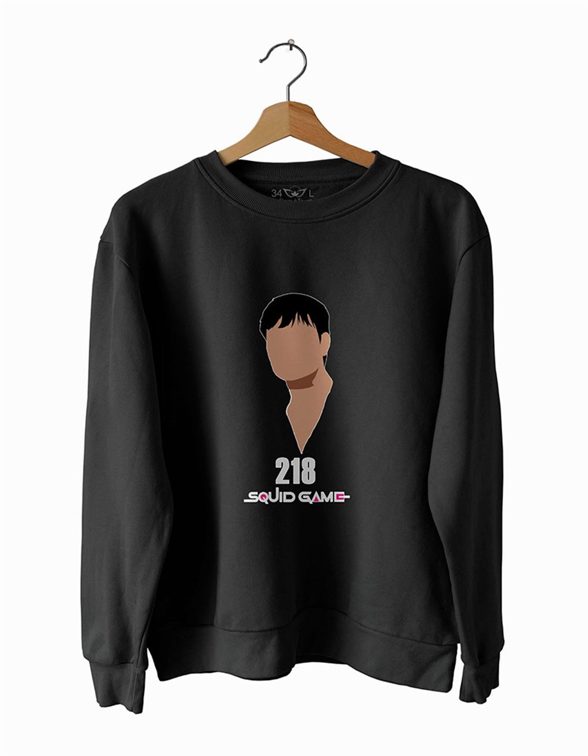 Oyuncu 218 S-Quid- G-ame- Basklı Slim Fit Pamuk Sweatshirt