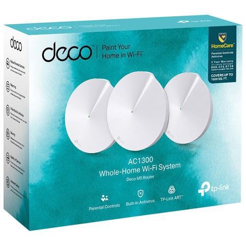 TP-Link Deco M5 3P AC1300 Mesh Router (Üçlü) Paket Teknobutik.com'da