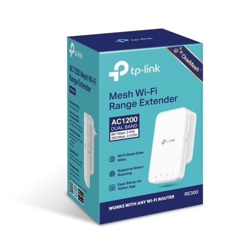 TP-Link RE300 AC1200 Dual Band Wi Fi Menzil Genişletici Teknobutik.com'da