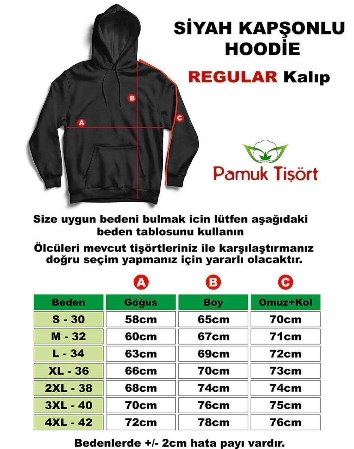 Türk Bayrağı Baskılı Üç iplik Fermuarsız Kapşonlu Hoodie Teknobutik.com'da