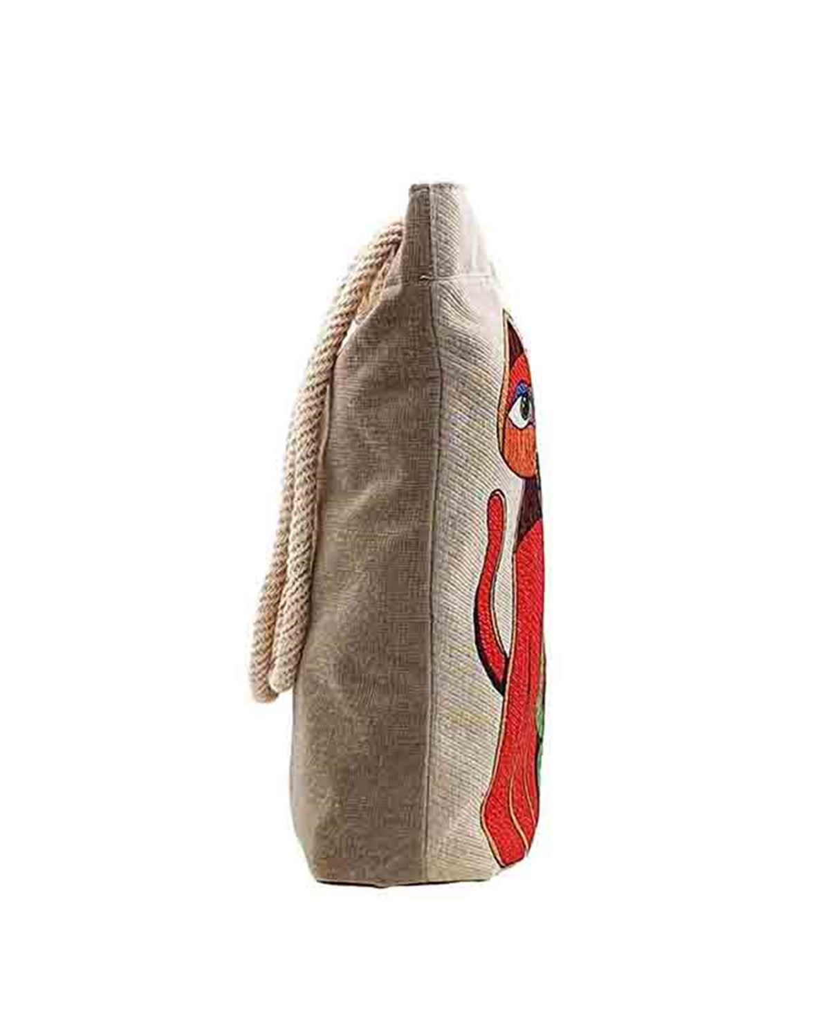 Üç Kedi Baskılı Goblen Dokuma Heybe Çanta