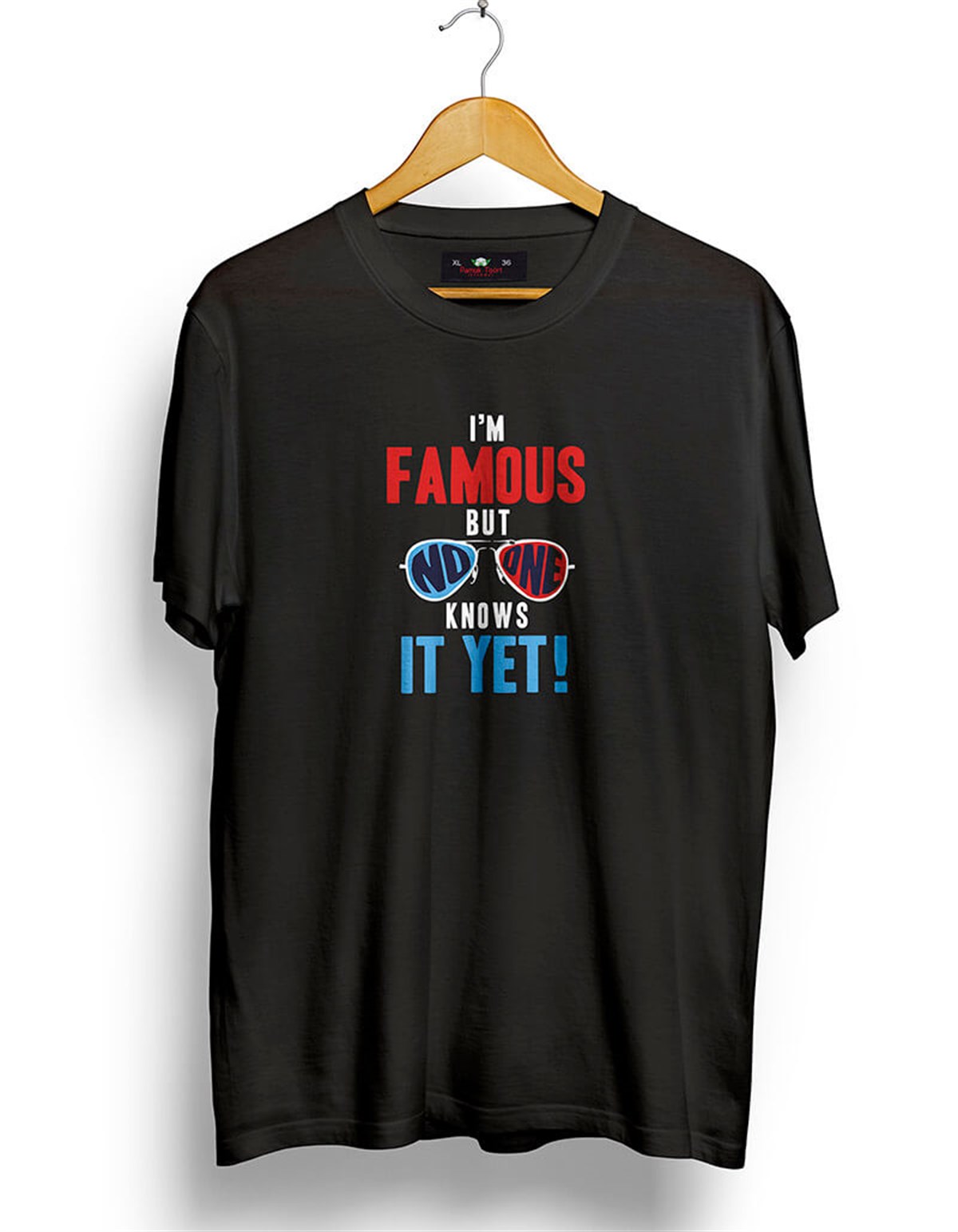 Ünlüyüm Ama Henüz Bilmiyorum Baskılı Oversize Bol Kalıp T-shirt